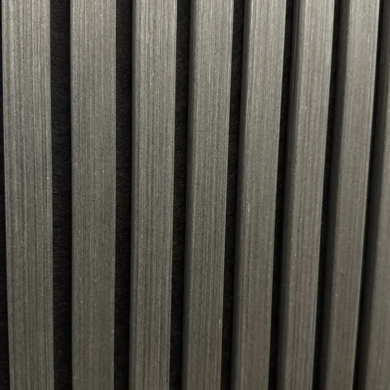 Akustikpaneele Anthrazit Echtholz – 240 cm x 60 cm – Dreiseitig Echtholzfurnier – Bild 2