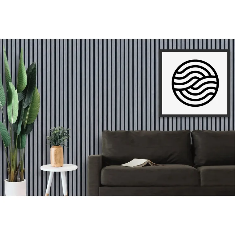 Akustikpaneele Grau "Mondholz" – 240 cm x 60 cm – Echtholzfurnier – Bild 4