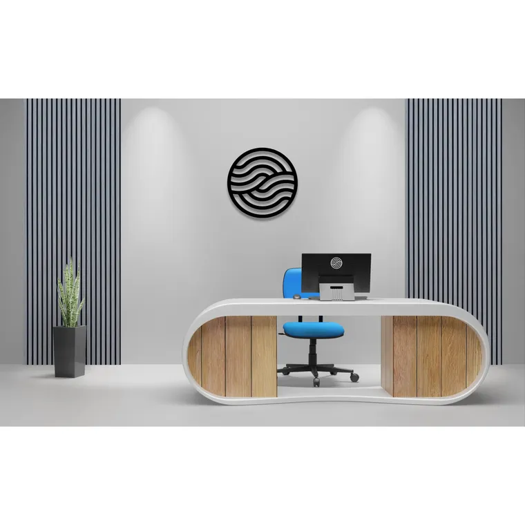 Akustikpaneele Grau "Mondholz" – 240 cm x 60 cm – Echtholzfurnier – Bild 5